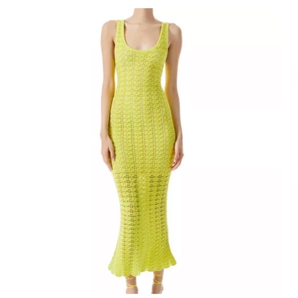 ALICE + OLIVIA Veronique Crochet Tank Midi Dress! SIZE Large